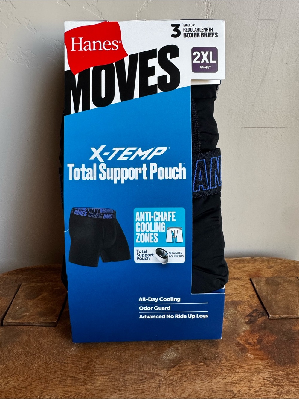 Hanes X-Temp Men's Boxer Briefs - Black